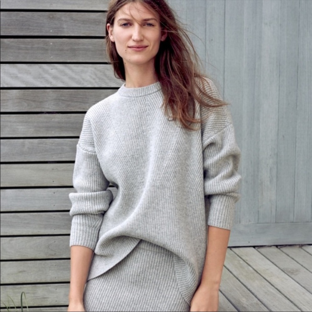 Madewell Moderne Sweater, gray, size small